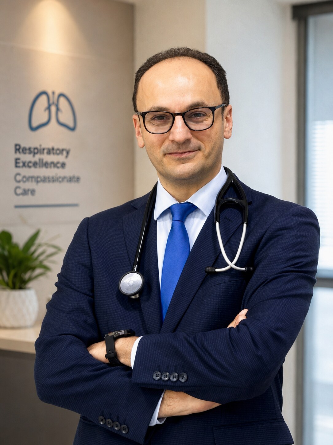 Dr. Ahmad Al-Khayyat at the clinic